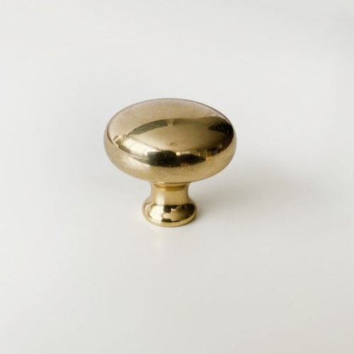 Charlie Boule Knob — Unlacquered Polished Brass