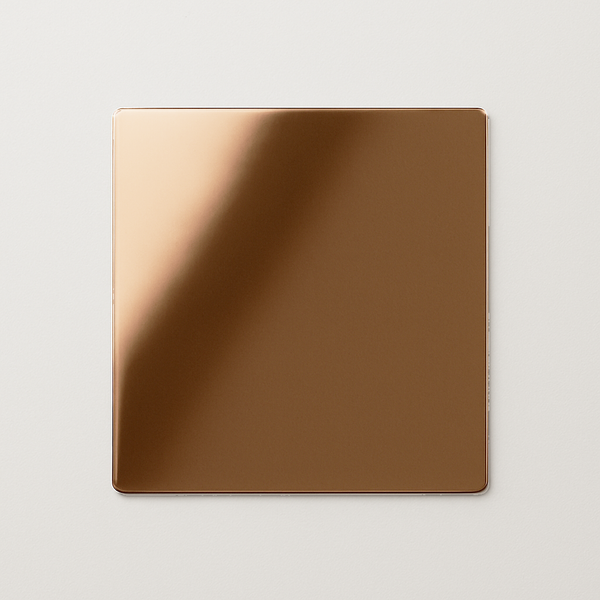 Charlie Finish Sample — Polished Bronze