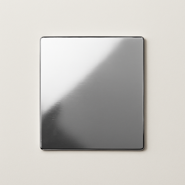 Charlie Finish Sample — Polished Chrome