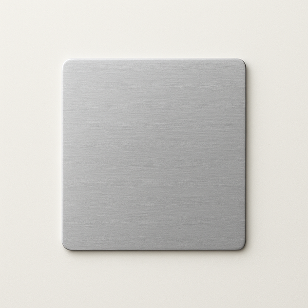 Charlie Finish Sample — Satin Aluminum