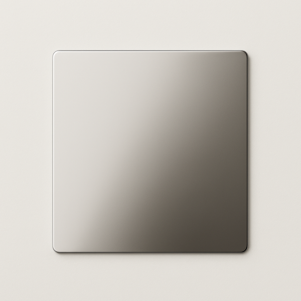 Charlie Finish Sample — Polished Nickel