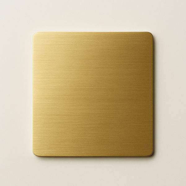 Charlie Finish Sample — Lacquered Satin Brass