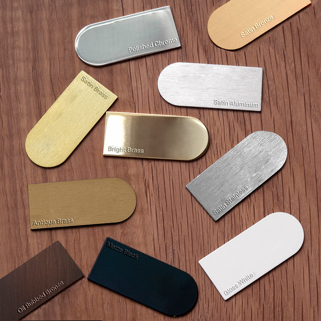 Sample Finish Disc Charlie Finish Sample | Material Swatches | Casson Hardware