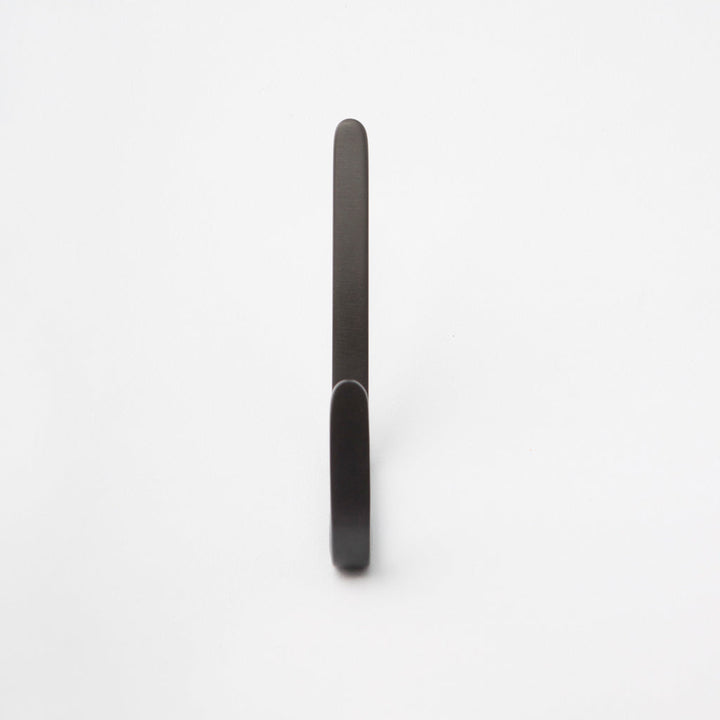 Black Double Hook. Made in Toronto, Canada. From the front.