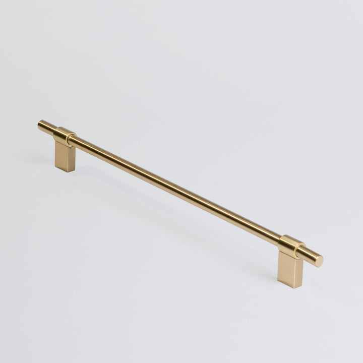 Elevated Brass appliance pull. Made in Toronto.