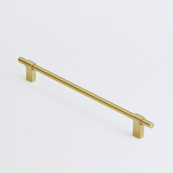 Charlie Line Cabinet Pull — Lacquered Satin Brass / 12"