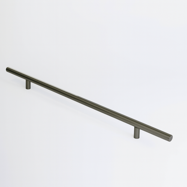Charlie Round Cabinet Pull — Antique Nickel / 18" - Includes 2 Standoff Mounts