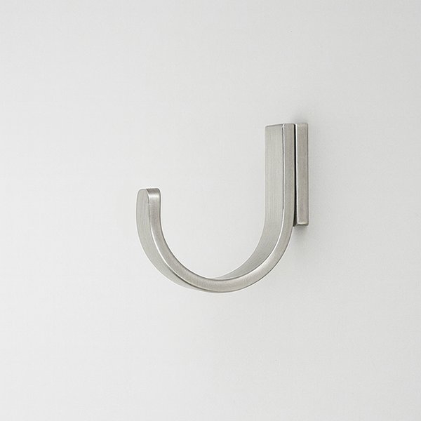 Charlie Round Hook — Satin Chrome