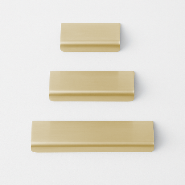 Charlie Straight Edge Tab — Lacquered Satin Brass / 4