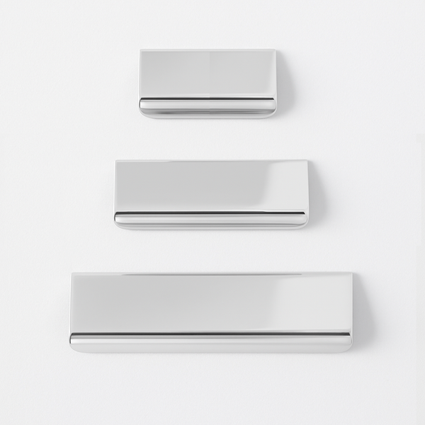 Charlie Straight Edge Tab — Polished Stainless Steel / 6