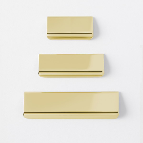 Charlie Straight Edge Tab — Lacquered Polished Brass / 4