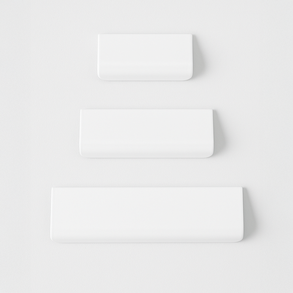 Charlie Straight Edge Tab — Gloss White / 6
