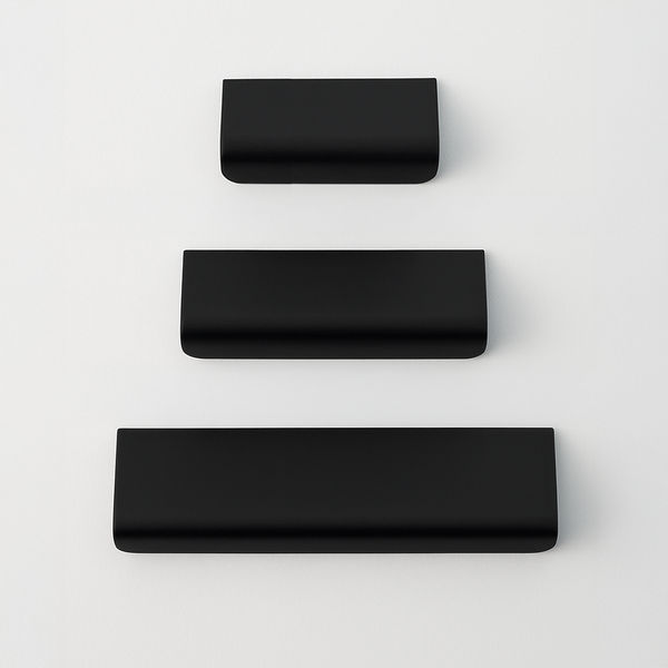 Charlie Straight Edge Tab — Matte Black / 6