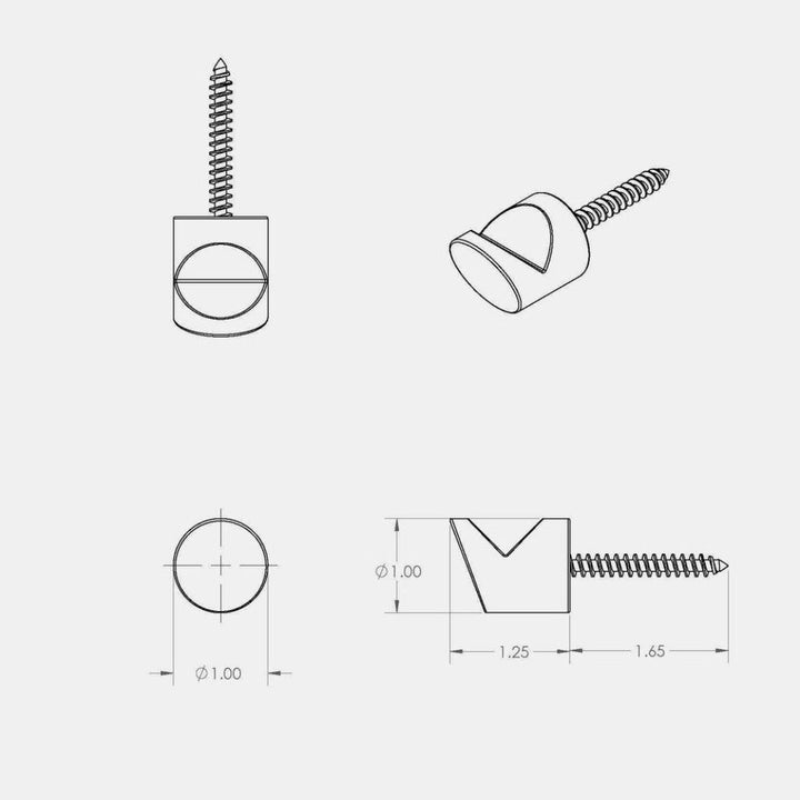 Circular Wedge Hook Mounting Sheet