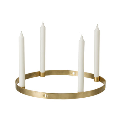 Circle Candle Holder Large Brass by Ferm Living