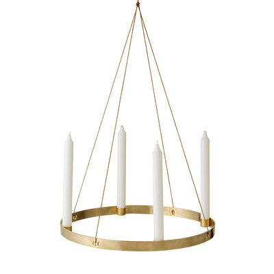 Circle Candle Holder Large Brass by Ferm Living