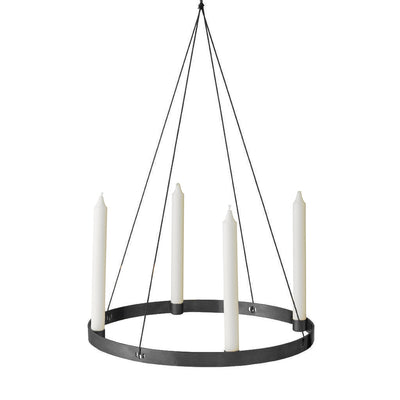 Circle Candle Holder Large Black by Ferm Living