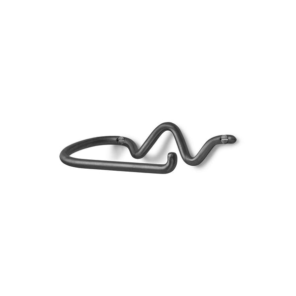 Curvature Toilet Roll Holder — Blackened Brass