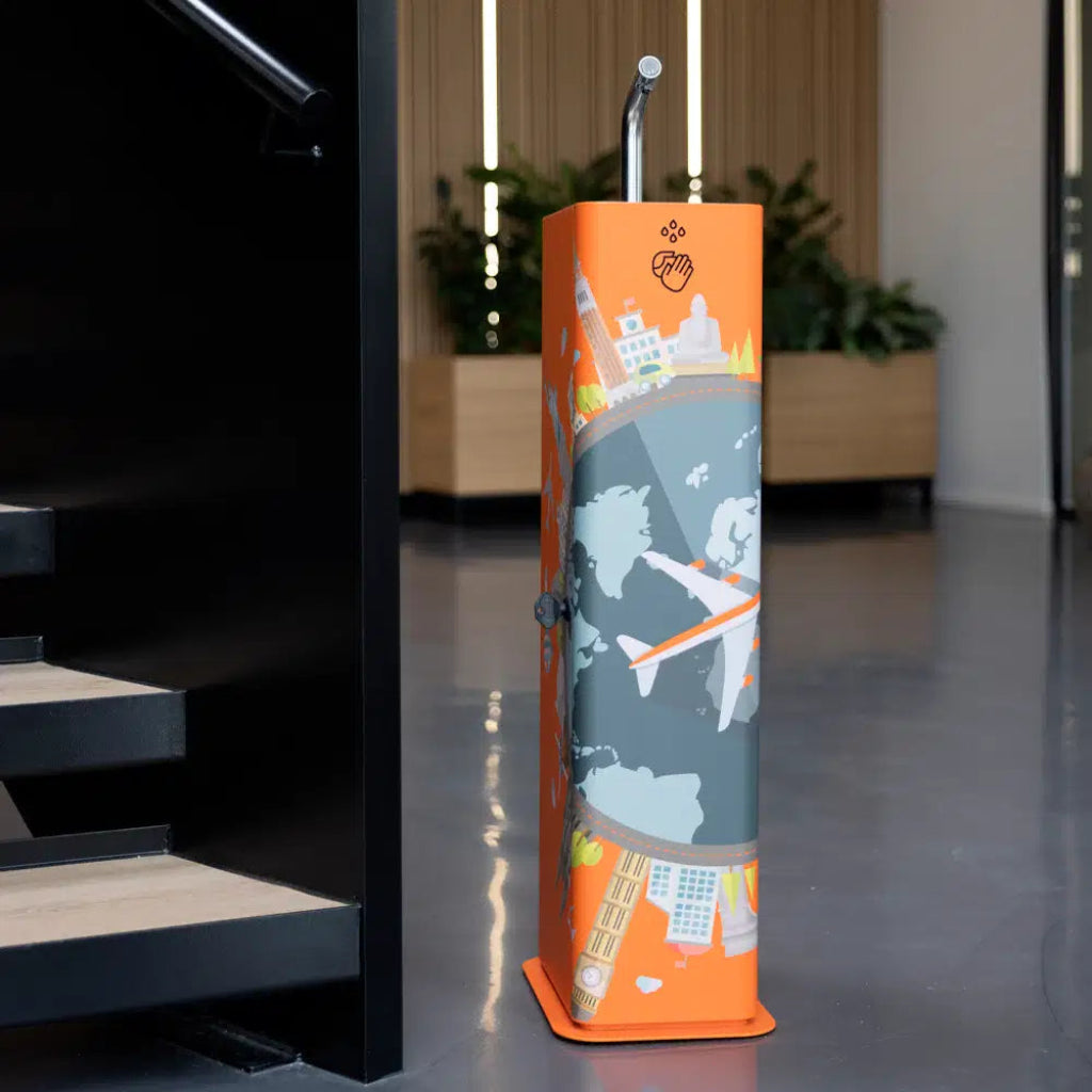 Dan Dryer Column Sanitizer Stand
