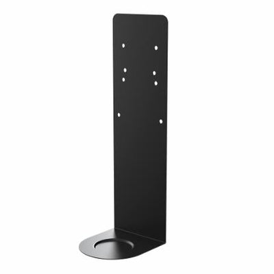 A black metal Dan Dryer stand with holes on it for the Dan Dryer Drip Tray for Soap or Sanitizer Dispenser.