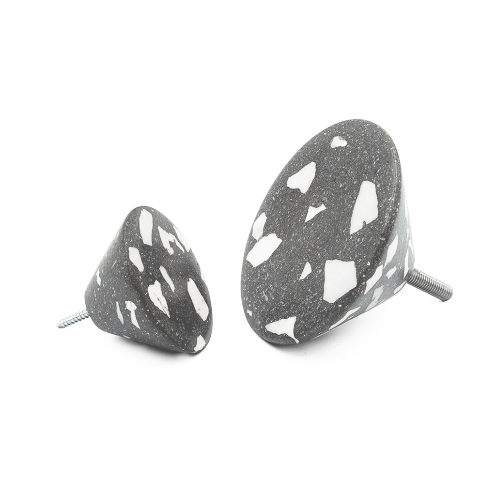 Fun Terrazzo Knobs in White