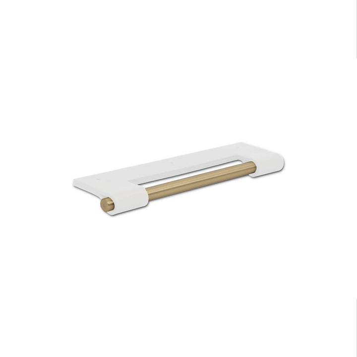 EP03 Leather Edge Pull: Exposed Core Aged Brass