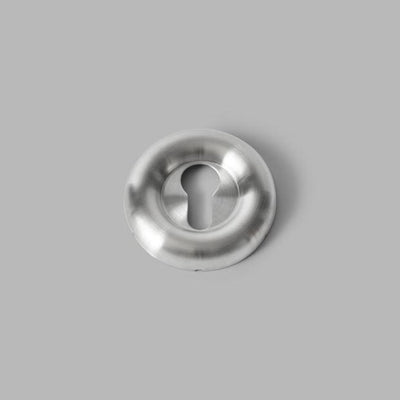 Round escutcheon with stainless steel finish