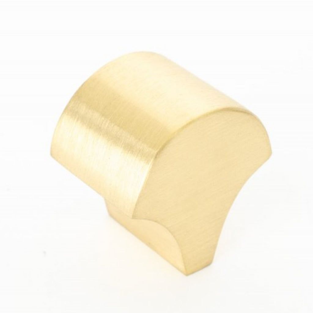 Brushed brass knob