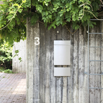 Modern and minimal stainless mailbox