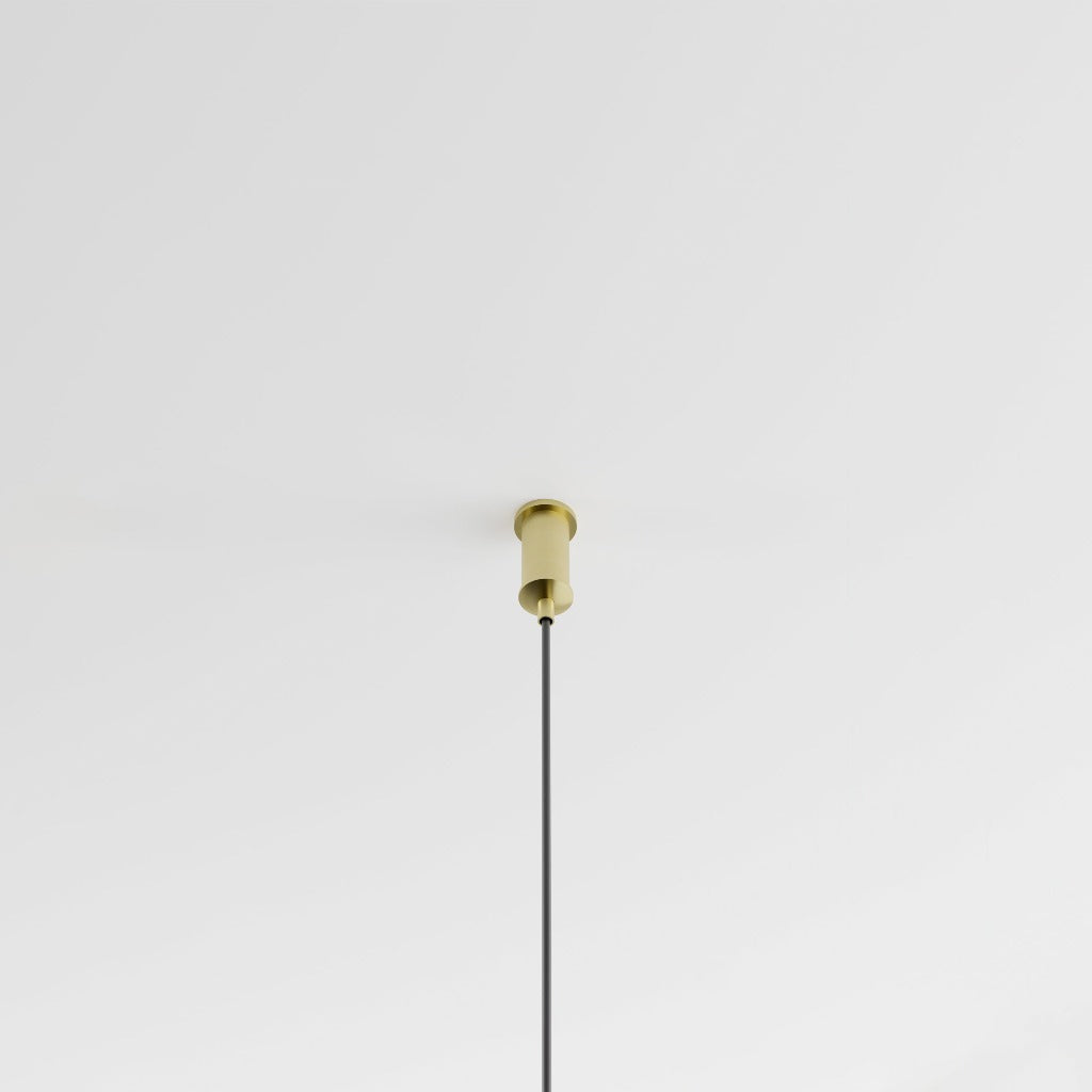 Form Suspension Light bolt in brushed brass
