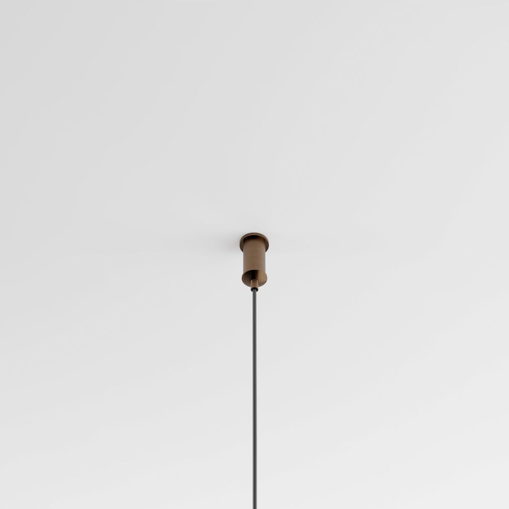 Form Suspension Light bolt in brushed bronze