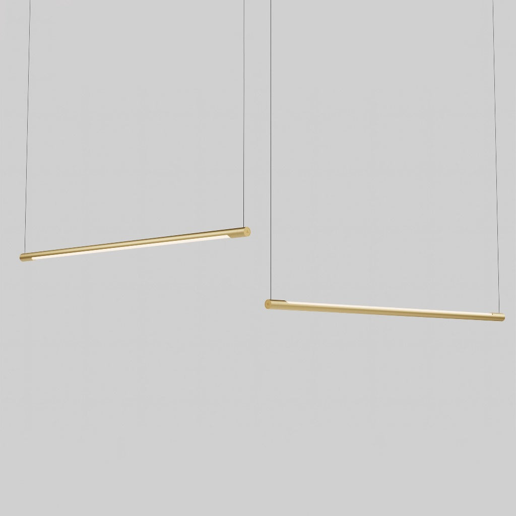 Form Suspension Light in Brushed Brass