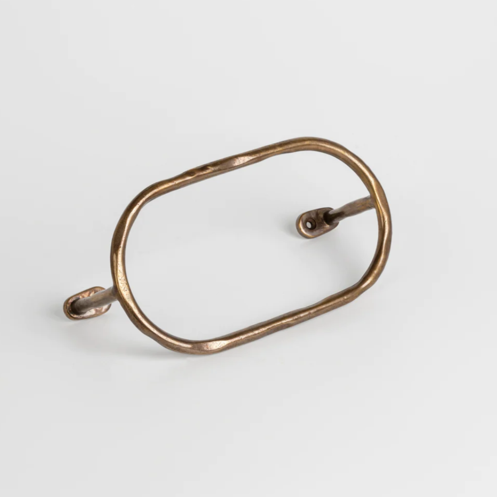 a Mi & Gei Forme No. 11 Oval Towel Bar on a white background.