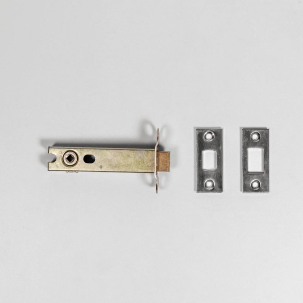 A high-quality deadbolt latch designed to work in conjunction with Mi&amp;Gei door handles.