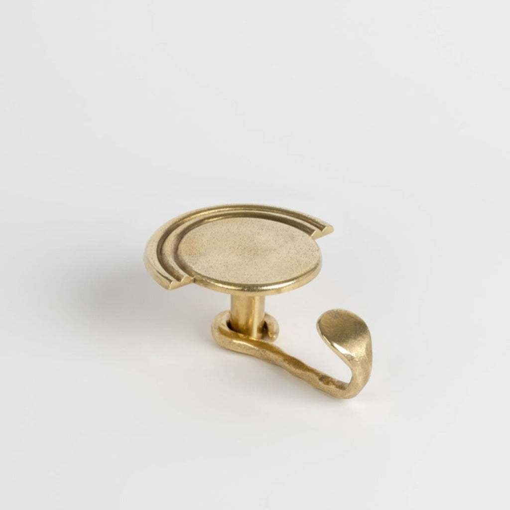 brass finish with hook