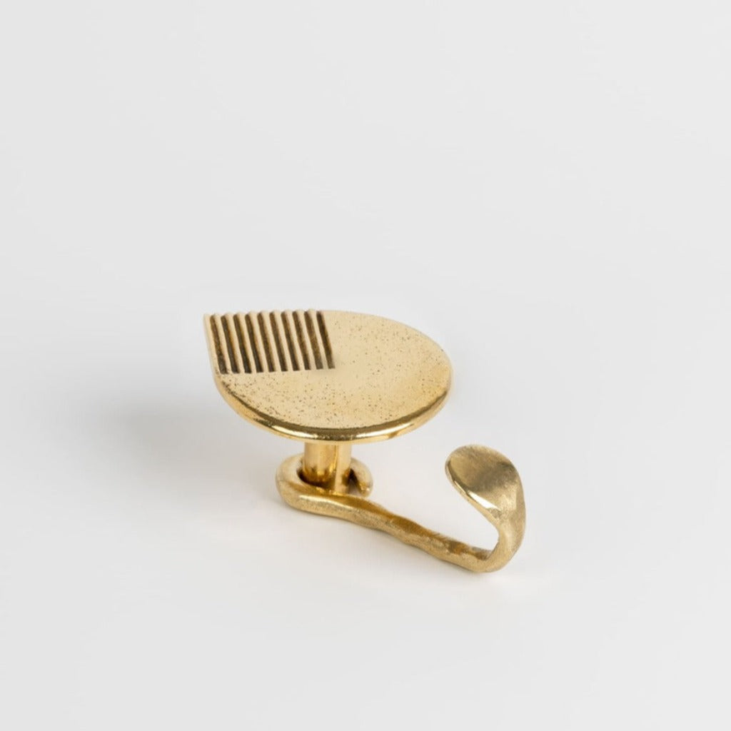 brass finish with hook