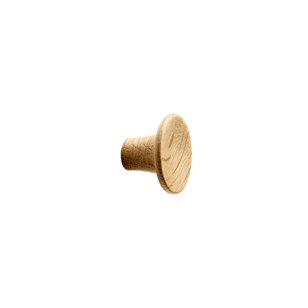 Furnipart Tuba Cabinet Knob — Clear Lacquered Oak