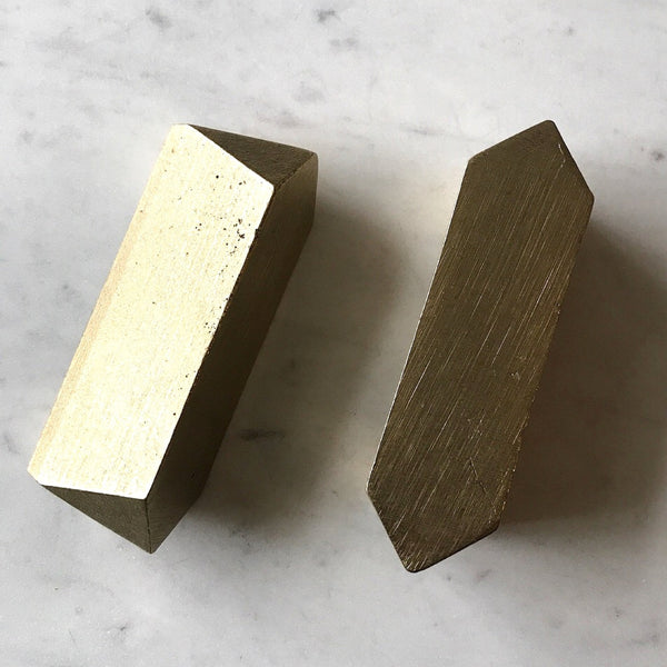 Geo Bin Pull — Bright Bronze