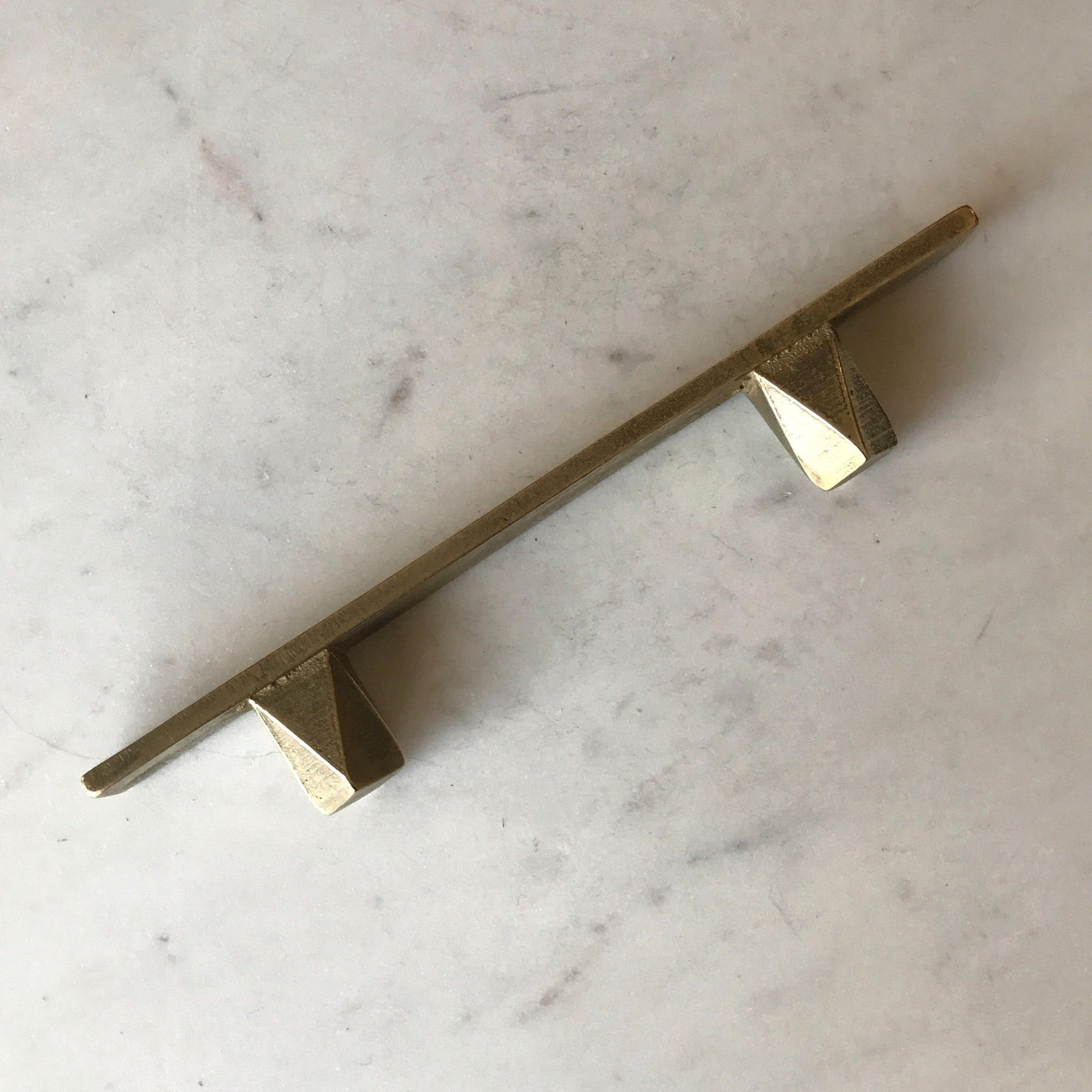 Cast Bronze Handles in the Geo series by contemporary hardware designer Shayne Fox. Made in Toronto.
