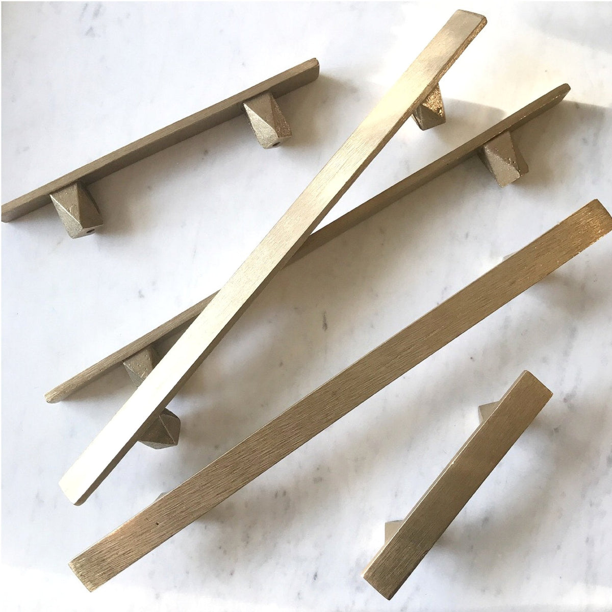 12" Cast Bronze Handles in the Geo series by contemporary hardware designer Shayne Fox. Made in Toronto.
