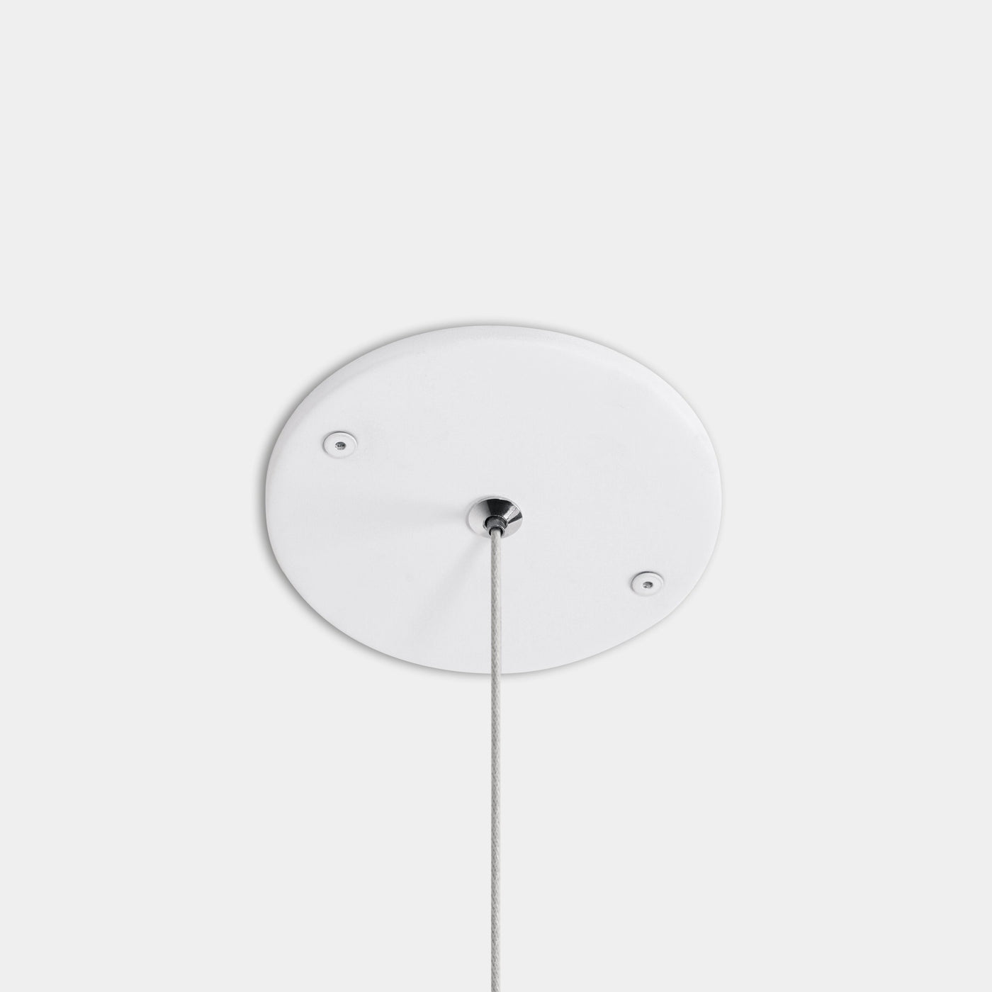 An Anony Glass 120 Pendant white ceiling light with a round light fixture.