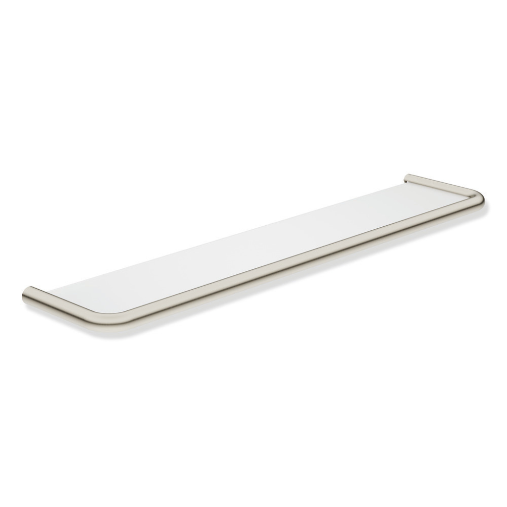 Gunmetal Hewi 480 shelf, a flat shelf with a raised rail edge.
