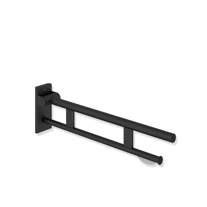 Hewi 900 Hinged Support Rail Duo With Toilet Roll Holder