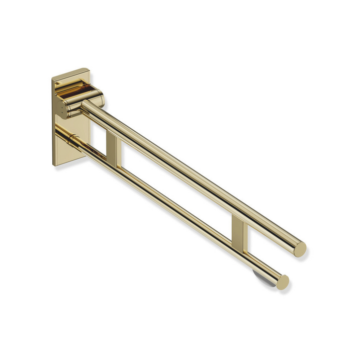 Hewi 900 Hinged Support Rail Duo With Toilet Roll Holder