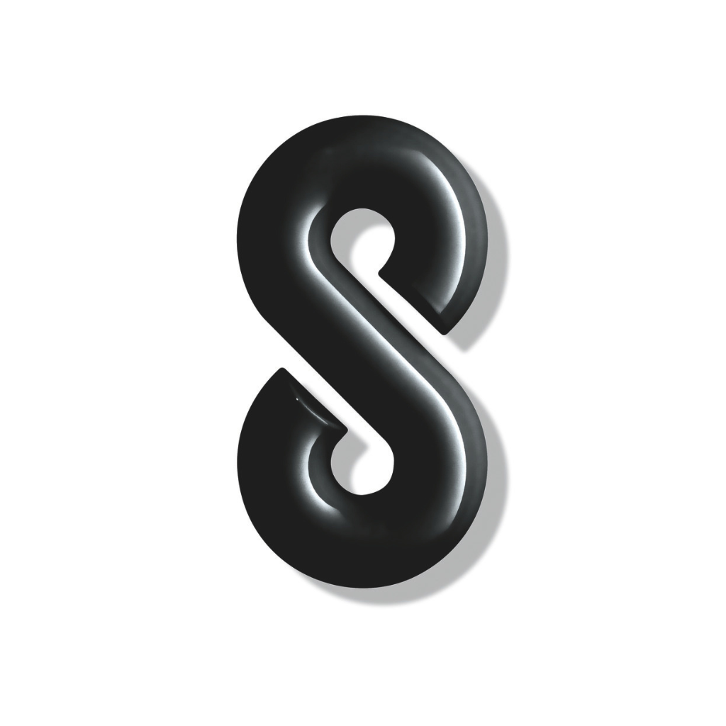 Matte black Hewi house numeral 8, a rounded sans-serif number for wall mounting.