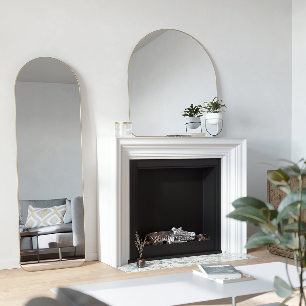 hubba arched leaning mirror by umbra