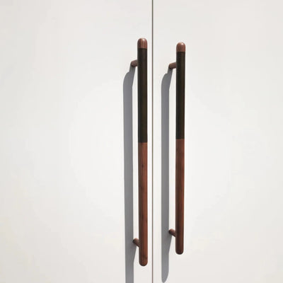 BP01 Cabinet Bar Pull Offset Leather