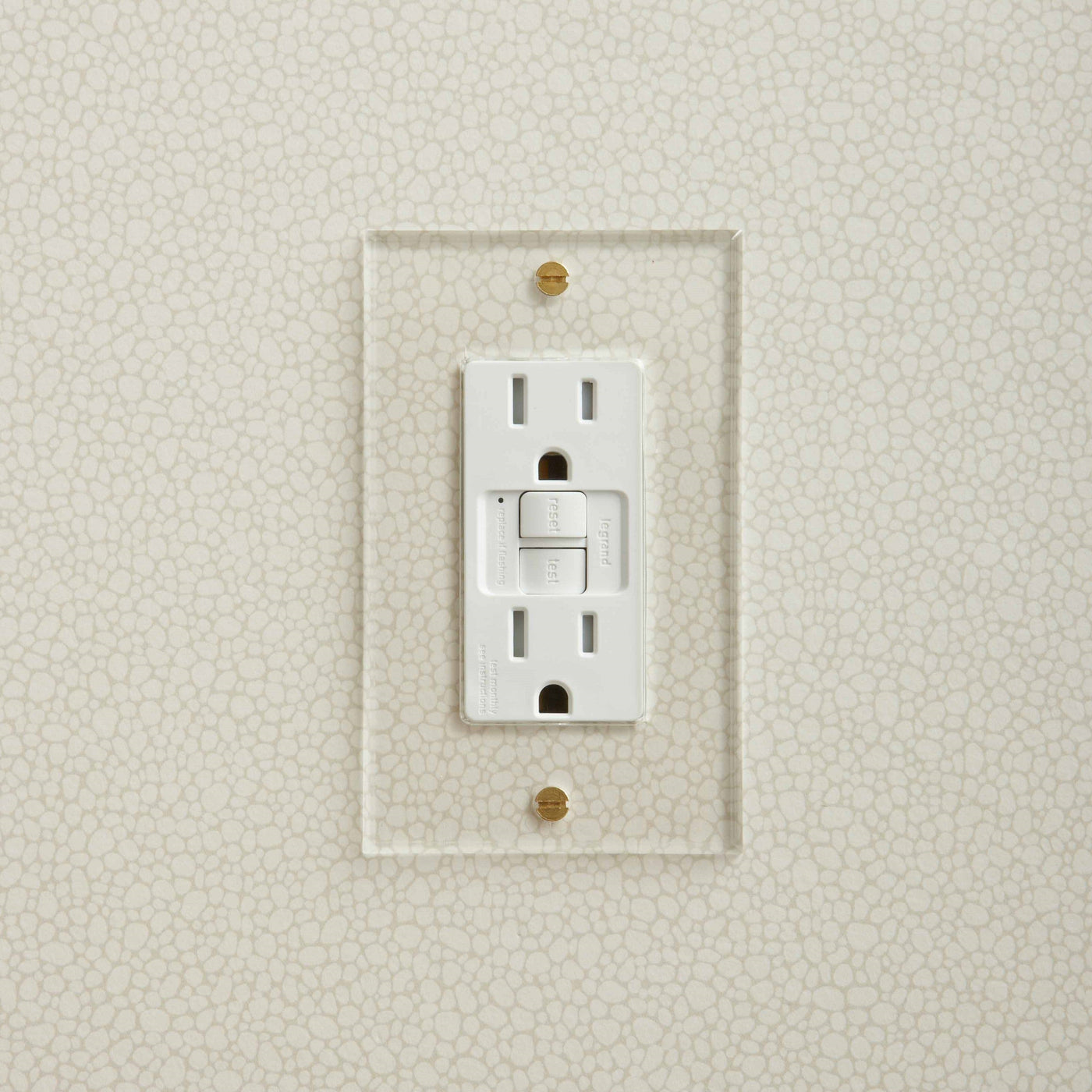 Invisible Plate 1 Gang Outlet by Forbes & Lomax