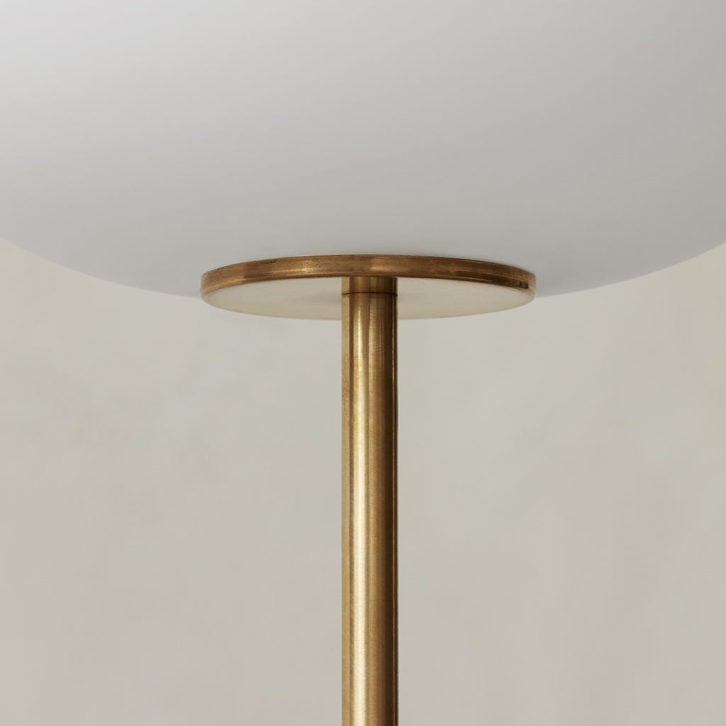 Marble and stone floor lamp