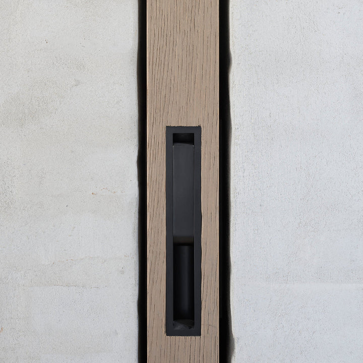 Minimal Jules Door Edge Pull in Cast Iron designed by Vincent van Duysen